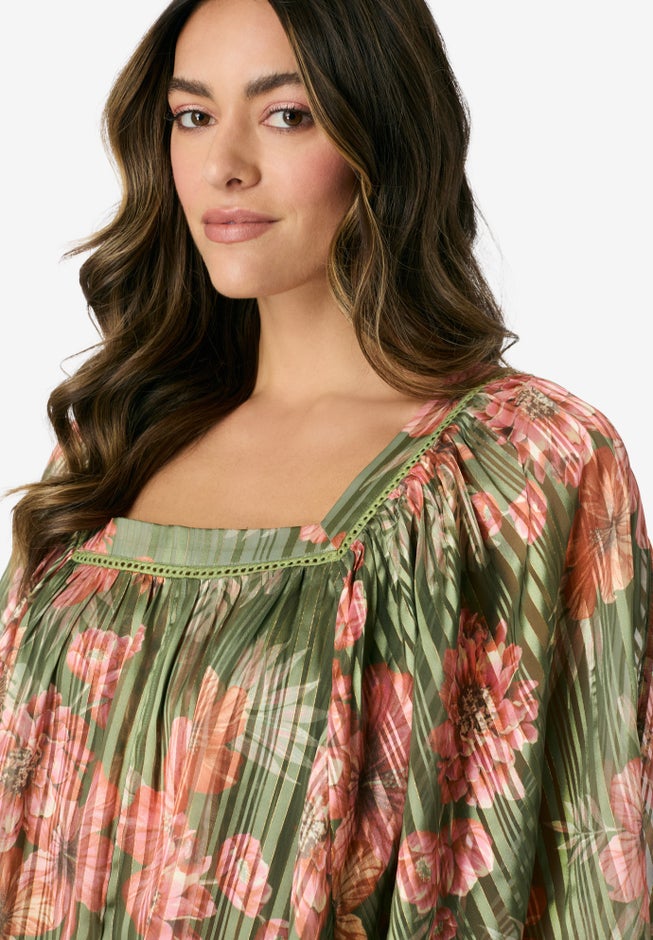 Square Neck Lurex Blouse image number 3