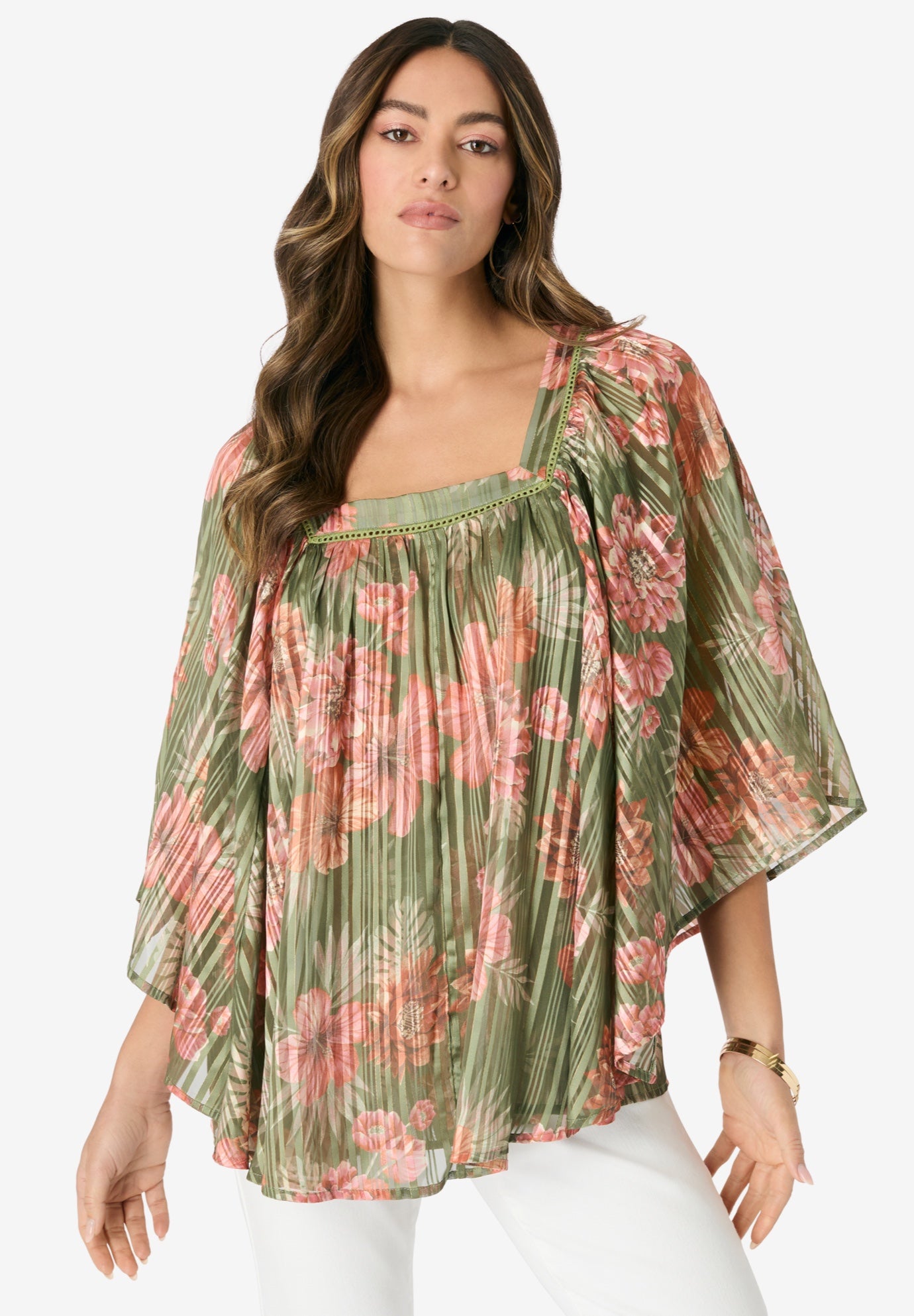 Square Neck Lurex Blouse image number 0