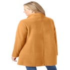 Fleece Swing Funnel-Neck Coat image number 1
