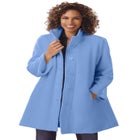 Fleece Swing Funnel-Neck Coat image number 0