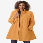 Fleece Swing Funnel-Neck Coat image number 0