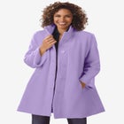 Fleece Swing Funnel-Neck Coat image number 0