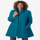 Fleece Swing Funnel-Neck Coat image number 0