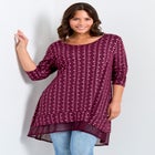 Foil Print Tunic image number null