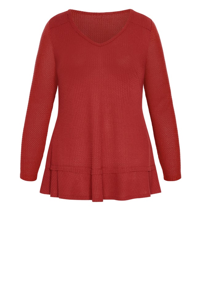 Waffle Ruffle Tunic image number 3