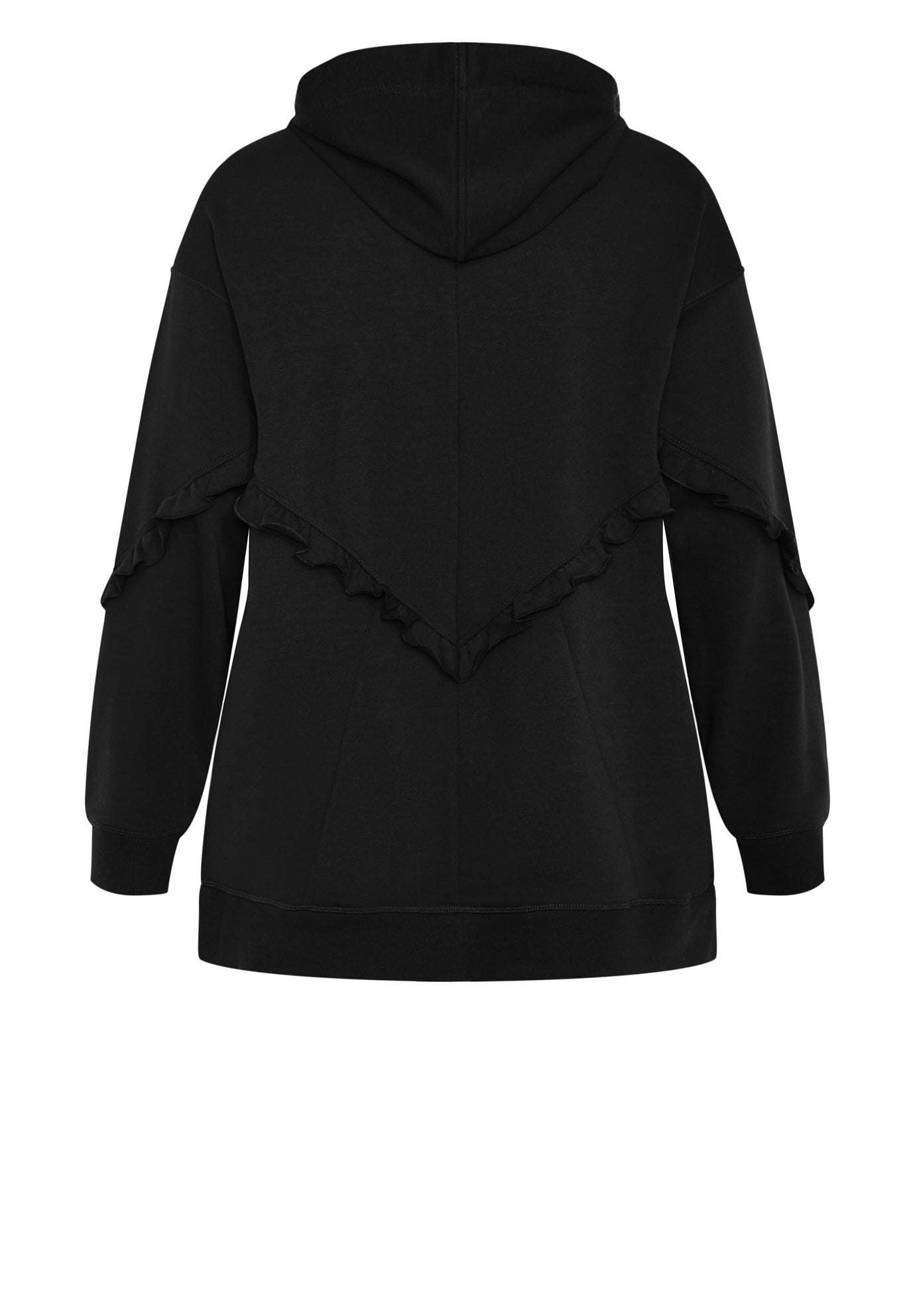 Frill Plain Hoodie image number 4