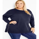 Jade Longline Zip Top image number 0