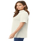 Ribbed Short Sleeve Turtleneck image number 2