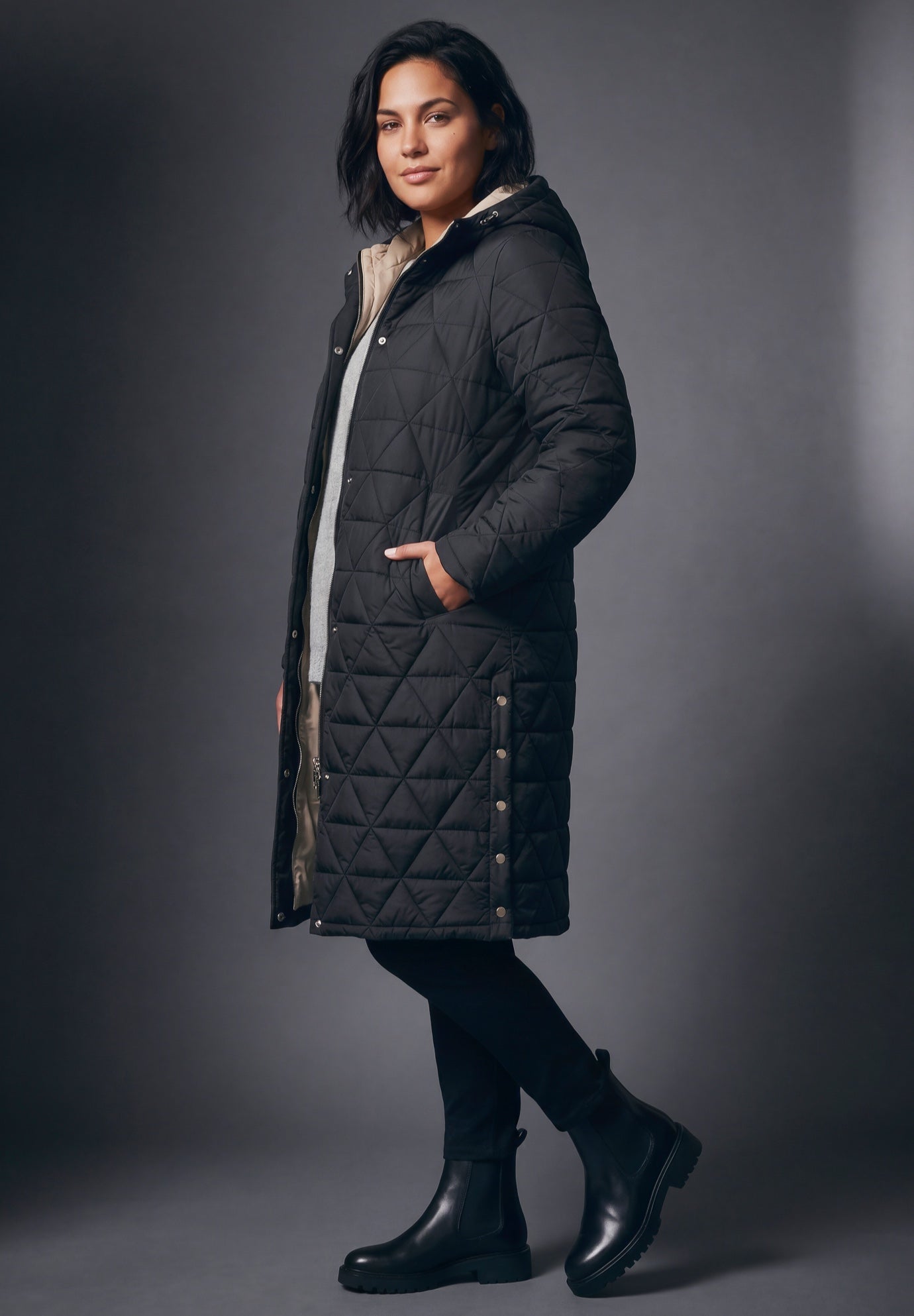 Quinn Longline Puffer Jacket image number 6