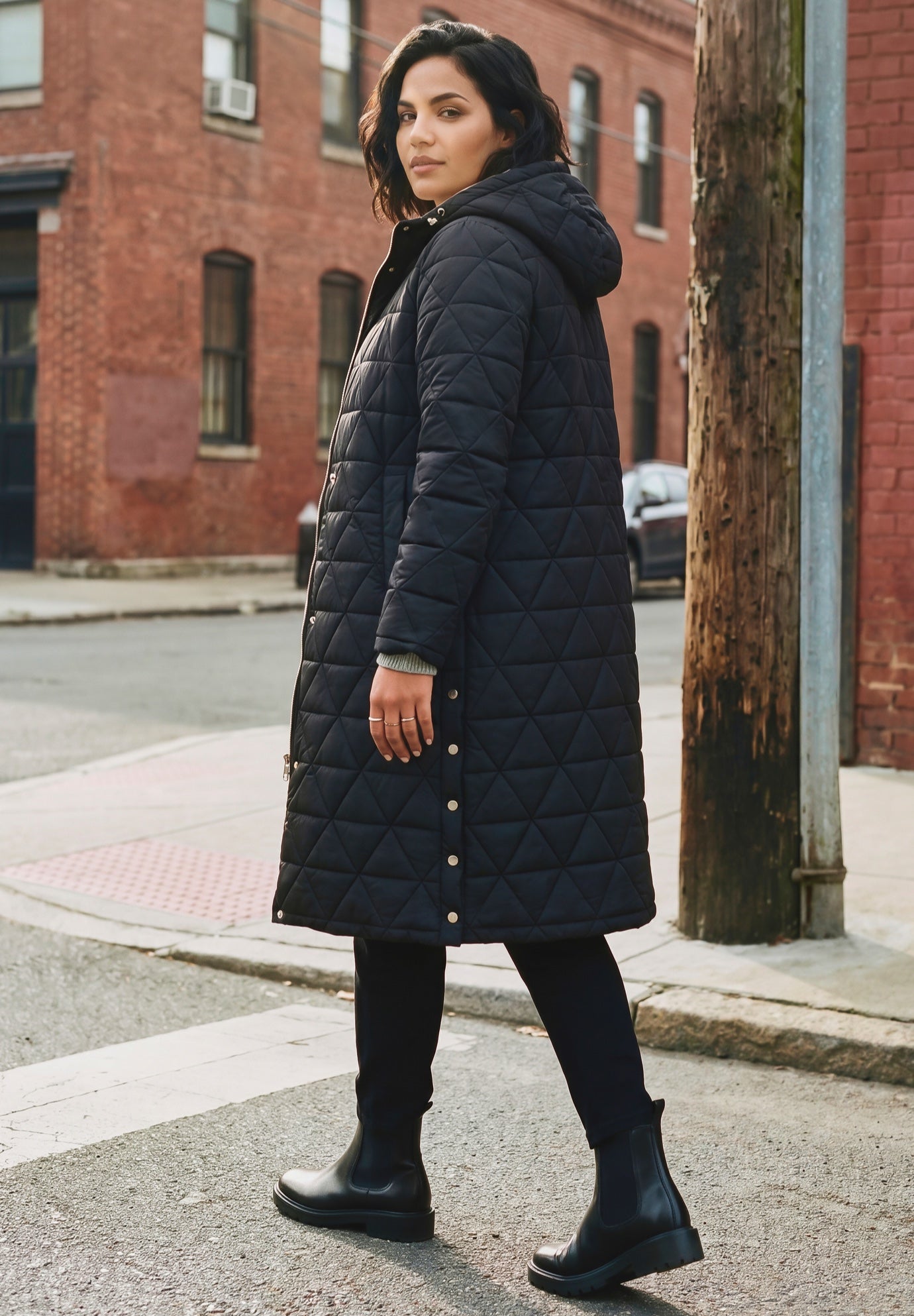 Quinn Longline Puffer Jacket image number 8