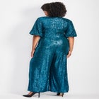 Nada Sequin Puff Sleeve Jumpsuit image number 1
