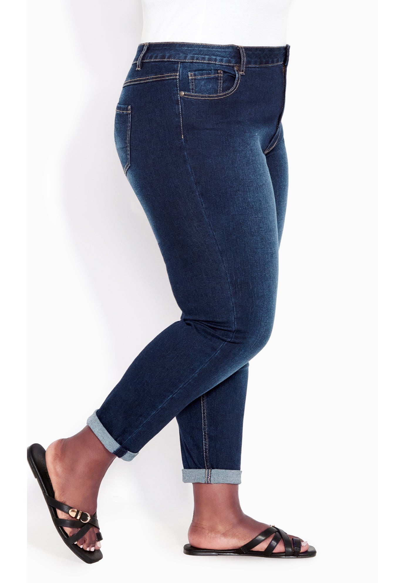 Denim Girlfriend Stretch Jean image number 2