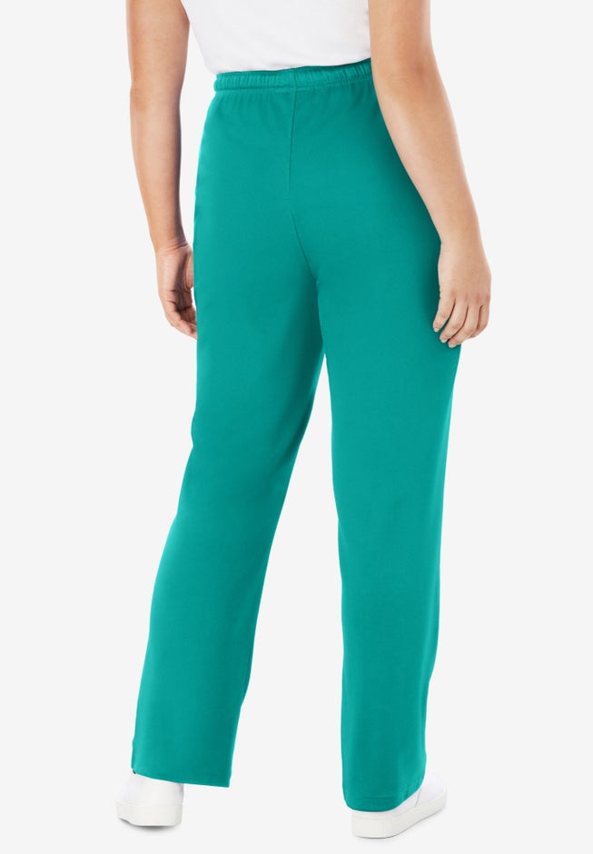 Sport Knit Straight-Leg Pull-On Pants image number 1