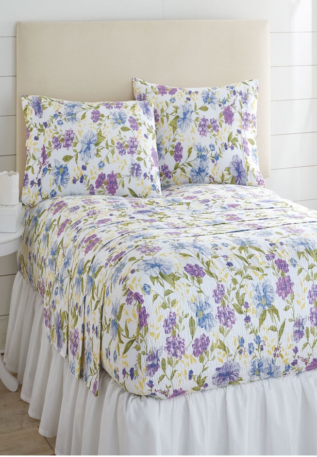 300 Thread Count Cotton Printed Bed Tite&trade; Sheet Set image number 1