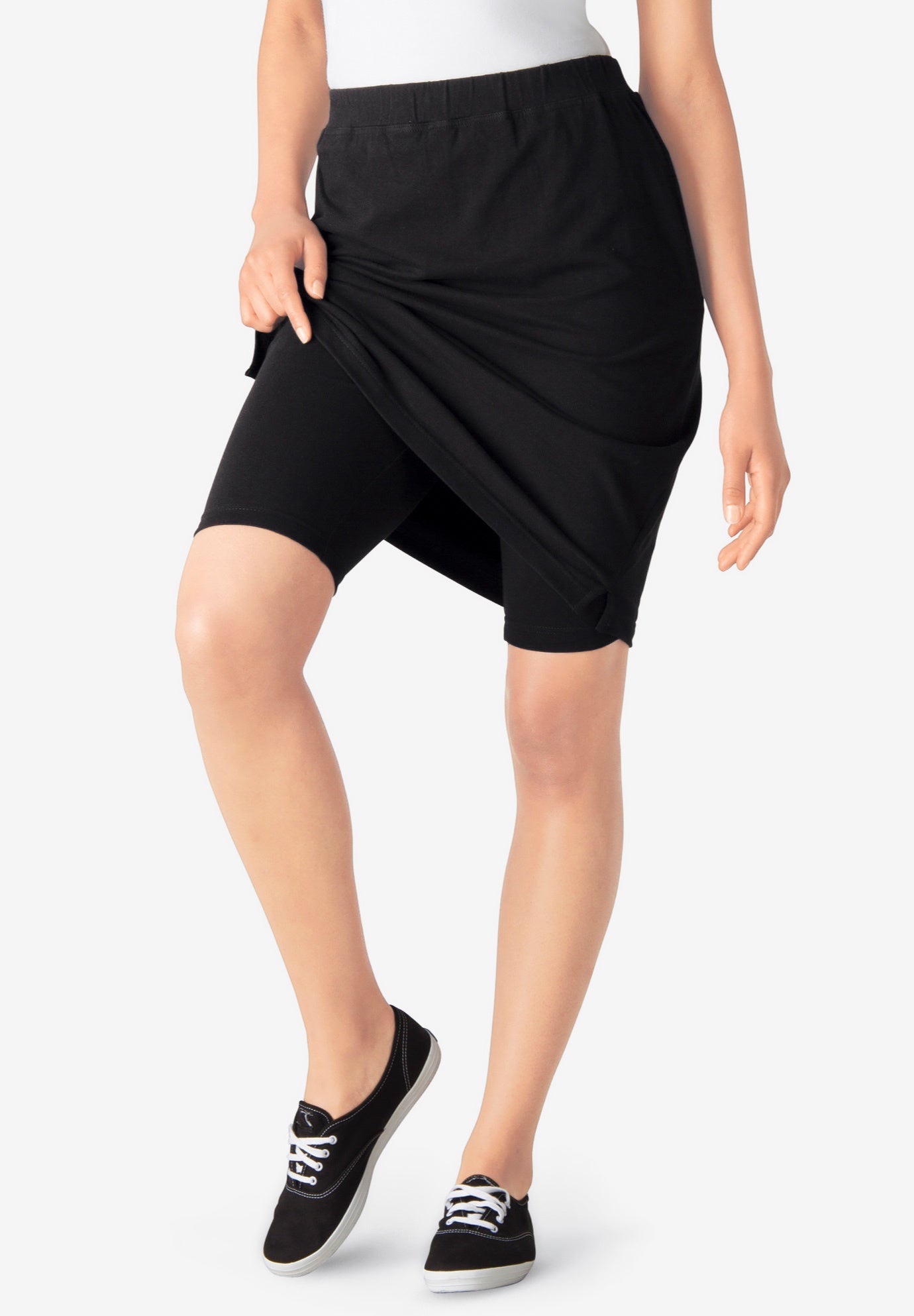 Stretch Cotton Skort image number 3