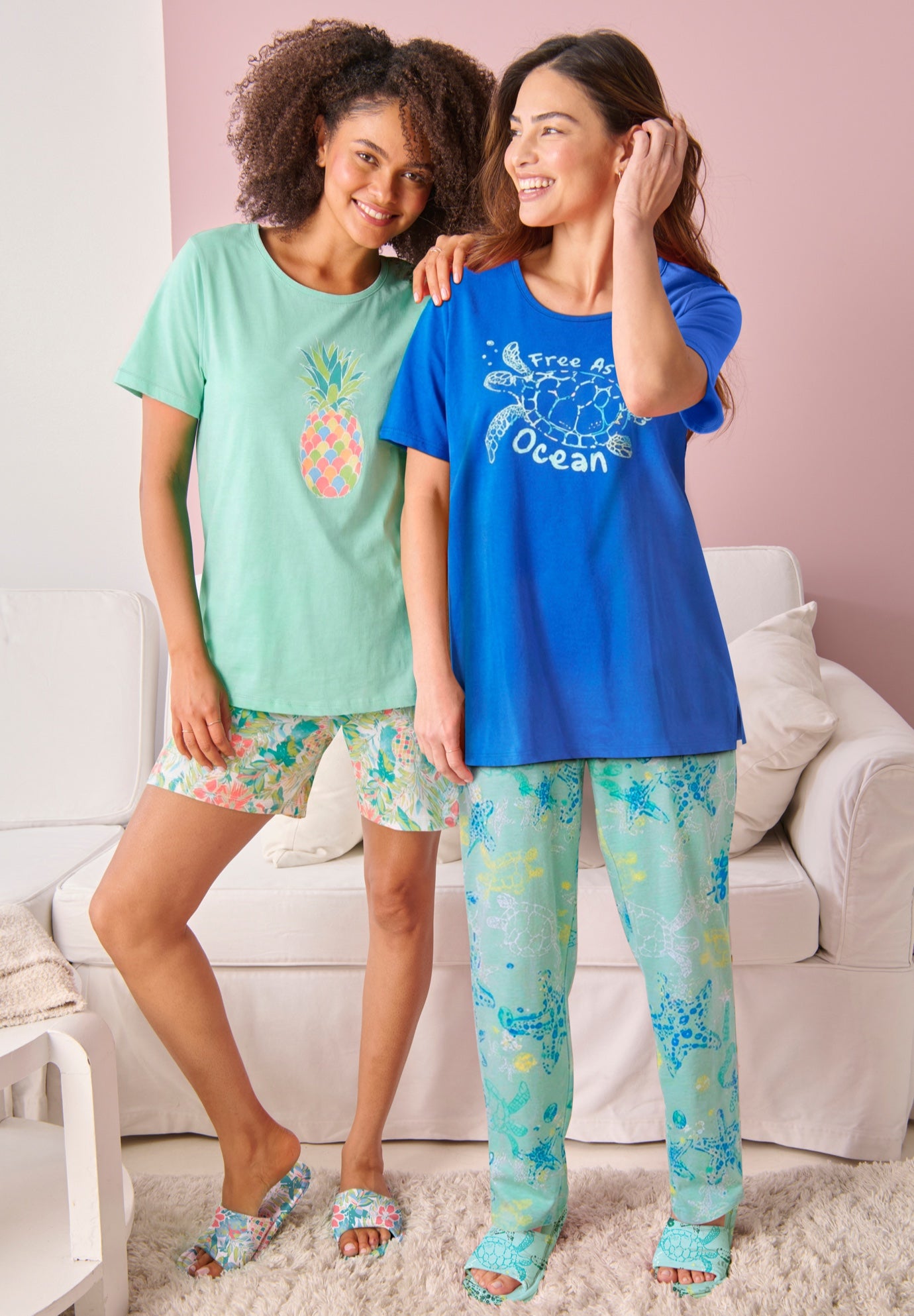 Graphic Tee PJ Set image number 3