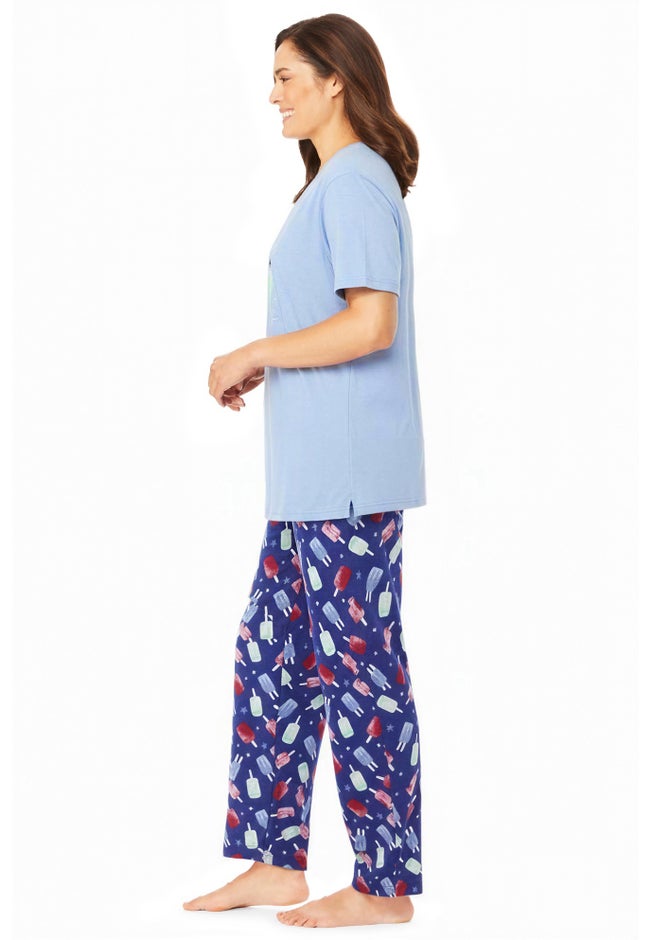 Graphic Tee PJ Set image number 2