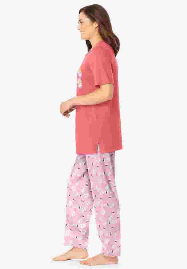 Graphic Tee PJ Set image number 2