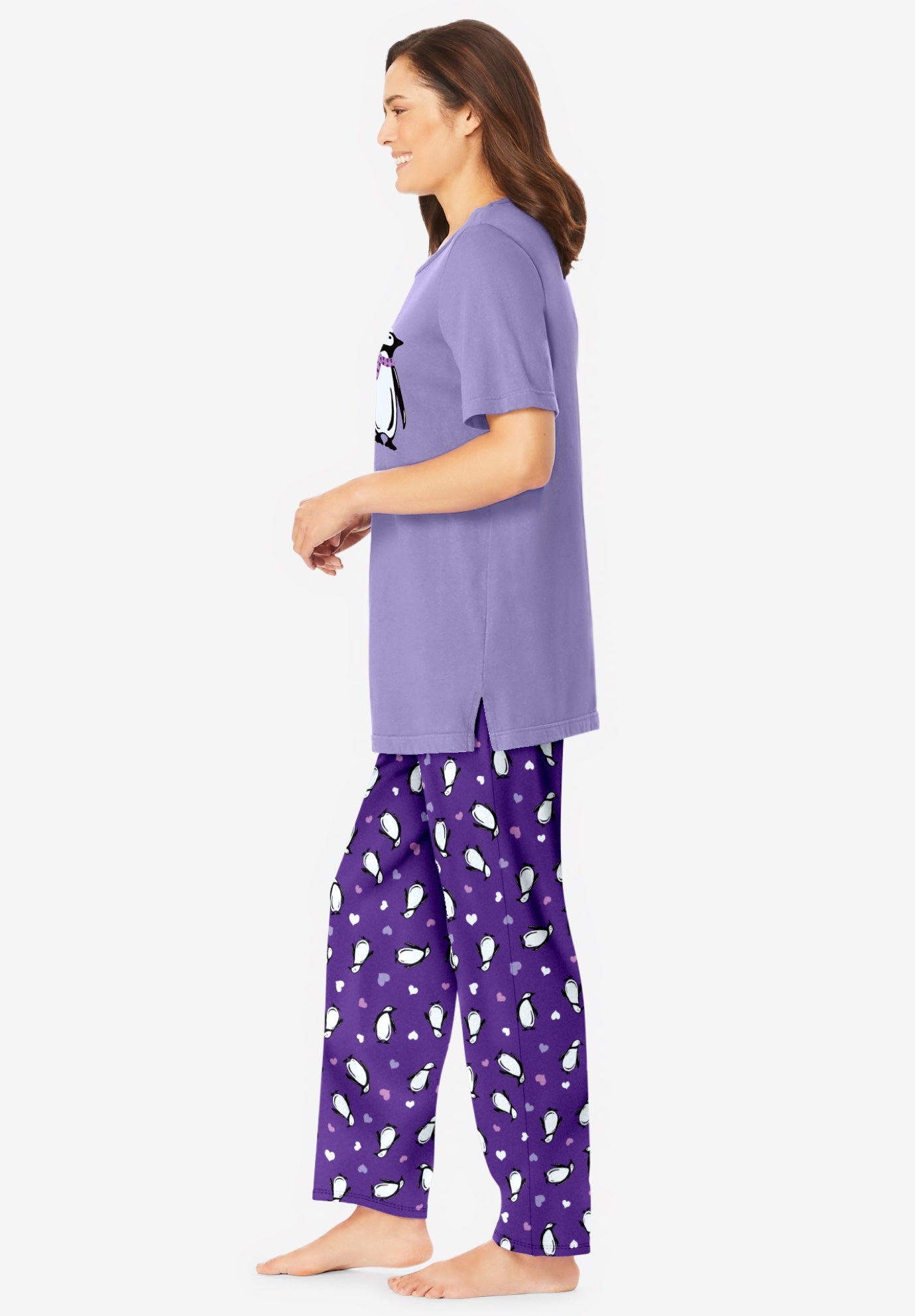 Graphic Tee Pure Cotton PJ Set image number 2