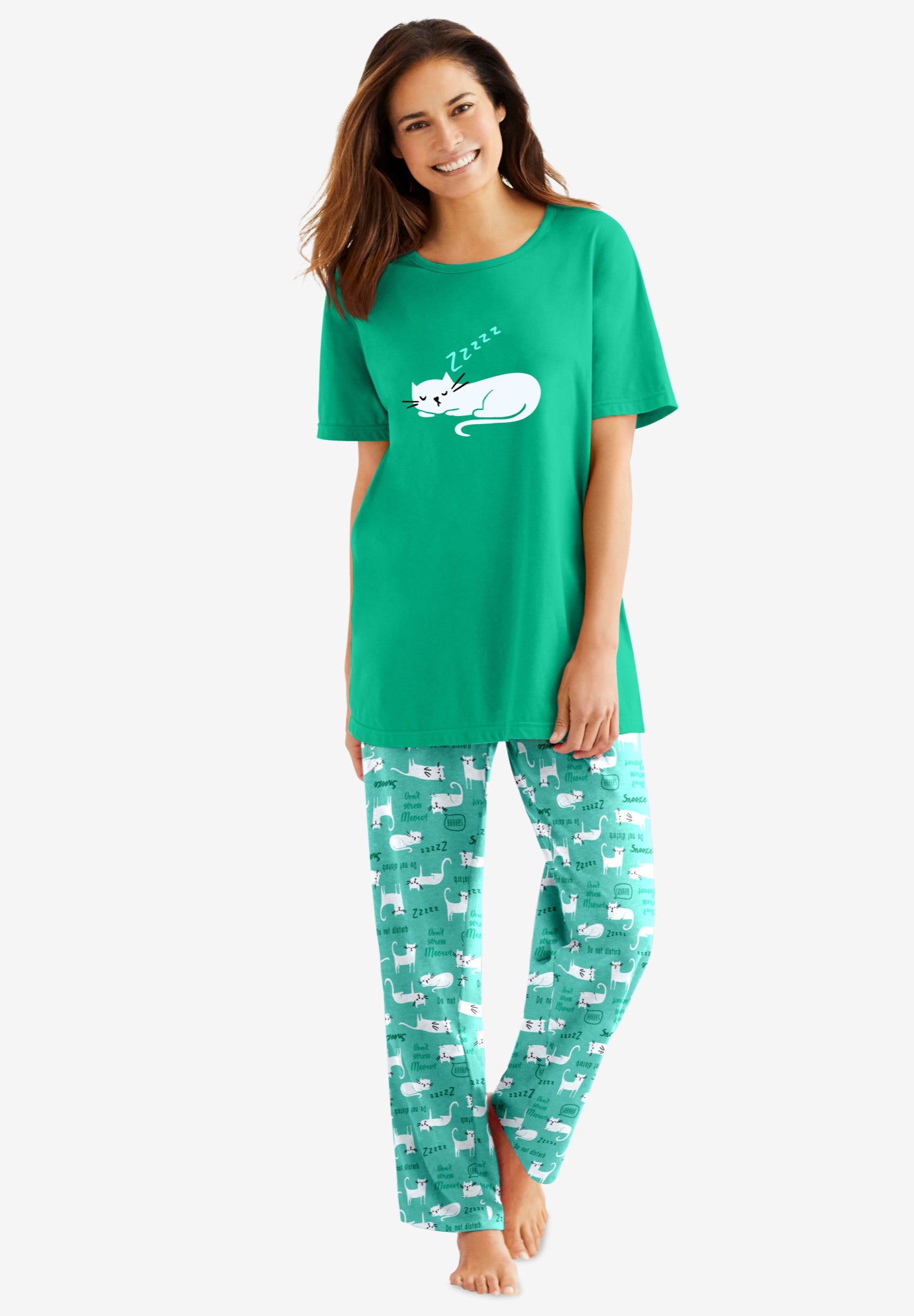 Graphic Tee PJ Set image number 0