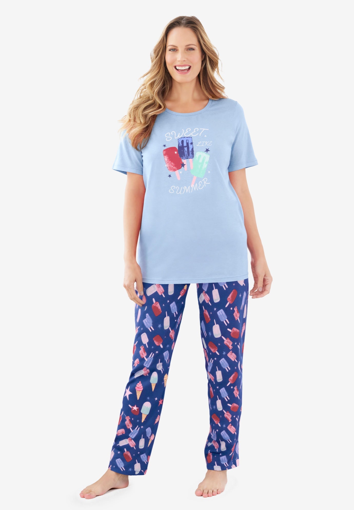 Graphic Tee PJ Set image number 0