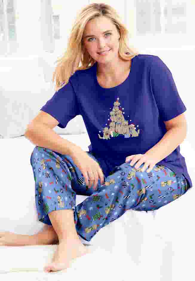 Graphic Tee PJ Set image number 5