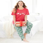 Graphic Tee PJ Set image number null