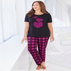 Graphic Tee PJ Set image number null