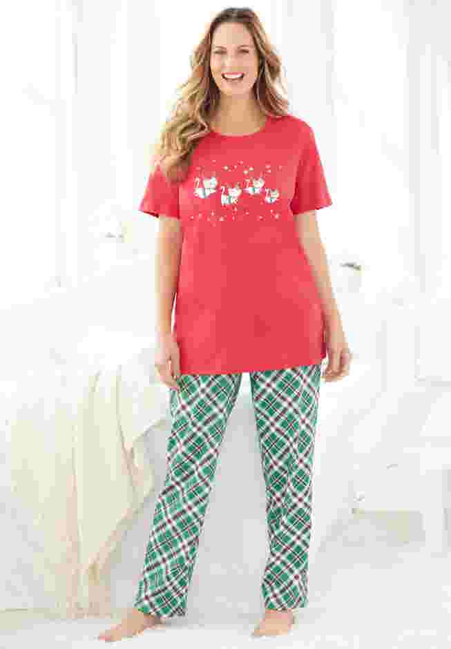 Graphic Tee PJ Set image number 0