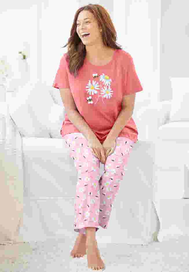 Graphic Tee PJ Set image number 0