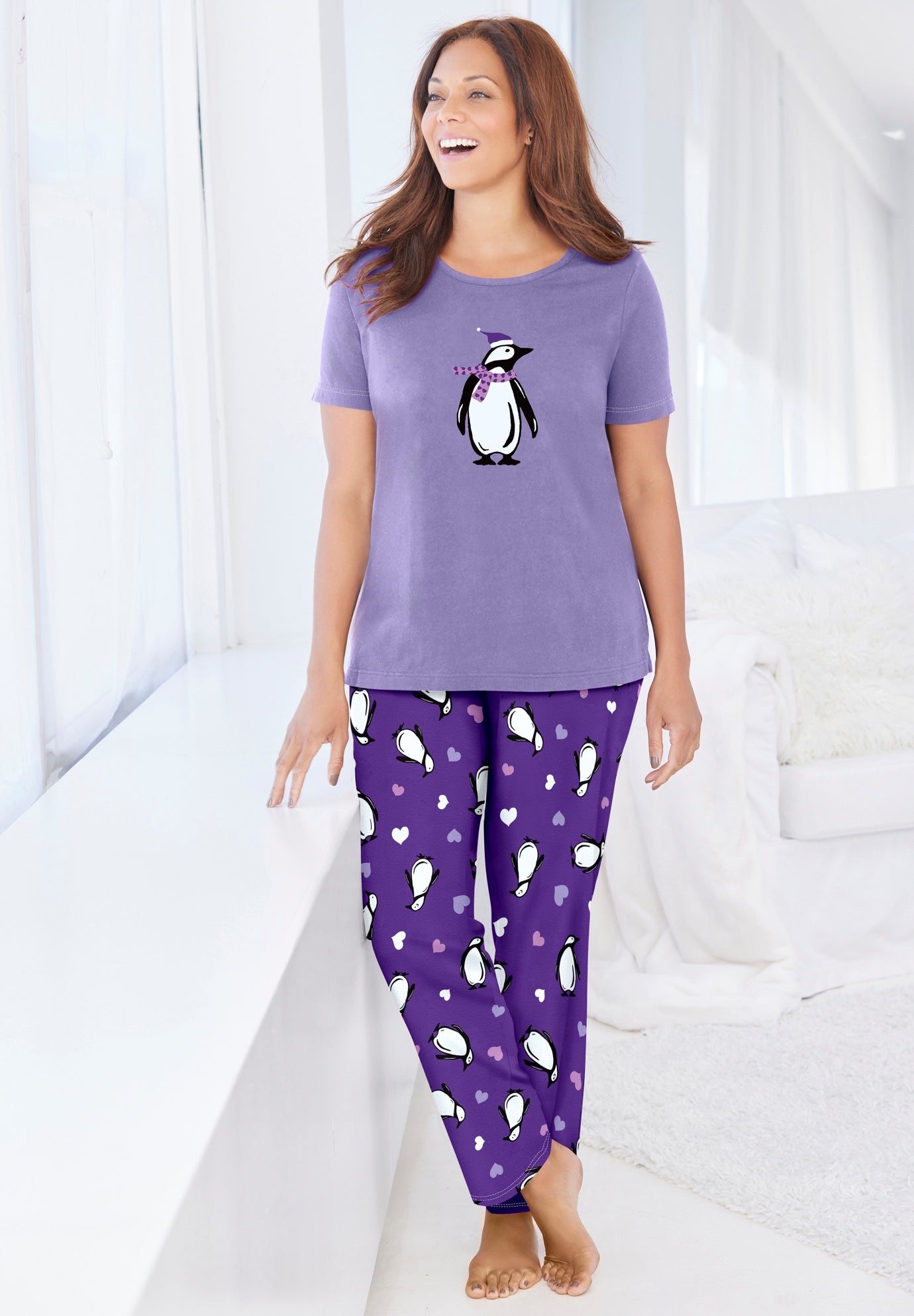 Graphic Tee Pure Cotton PJ Set image number 0