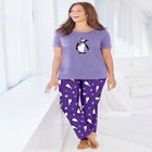 Graphic Tee Pure Cotton PJ Set image number 0