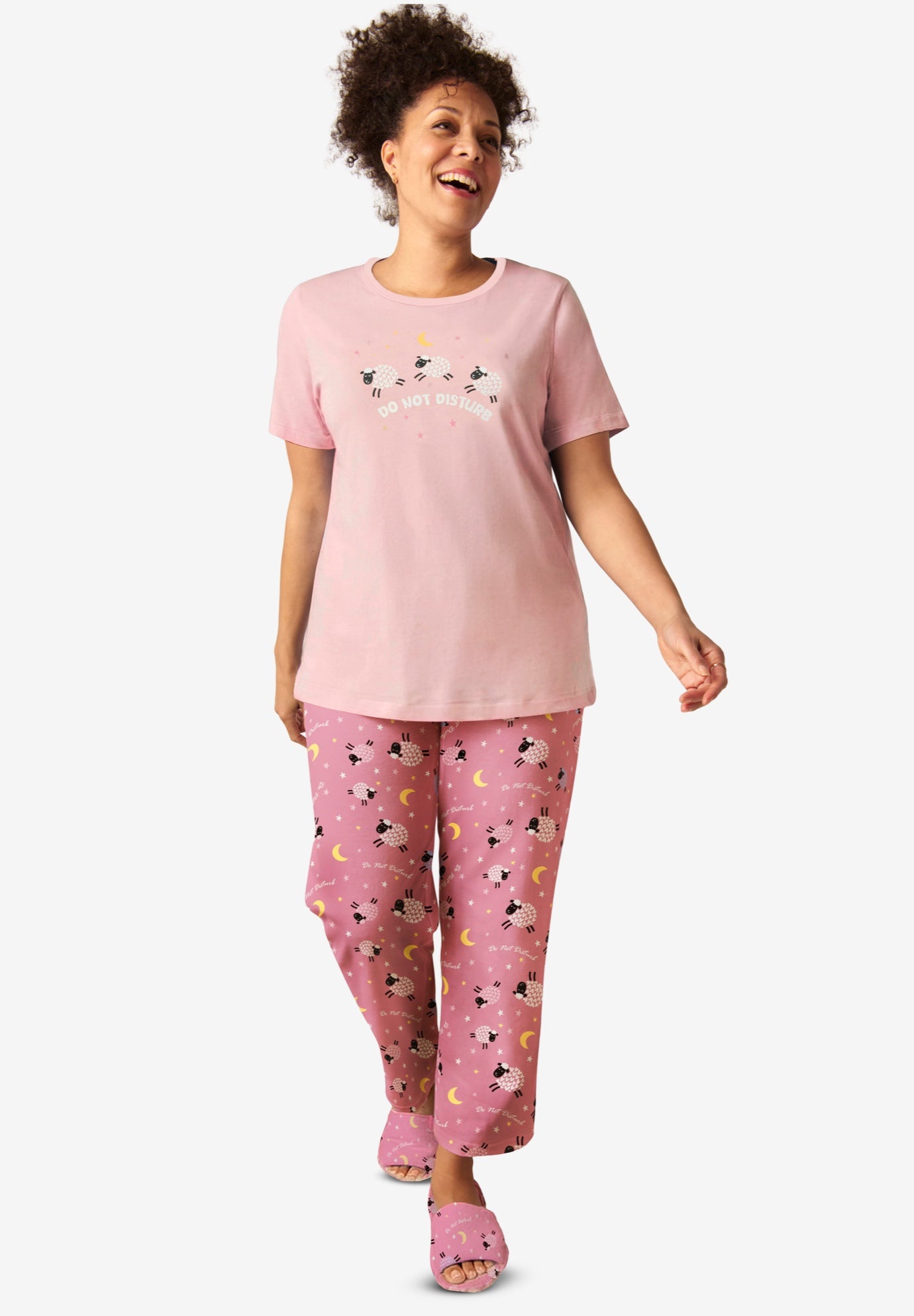 Graphic Tee Pure Cotton PJ Set image number 0