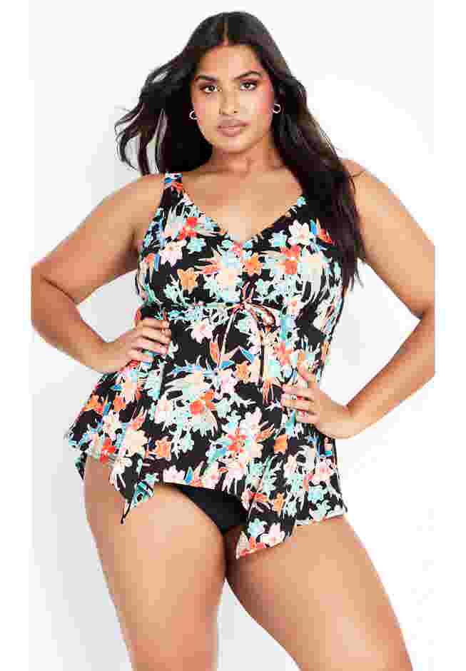 Sharkbite Print Tankini Top image number 0