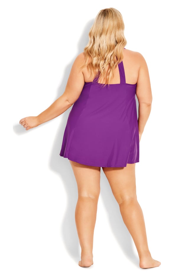 Hi Back Swim Dress image number 1