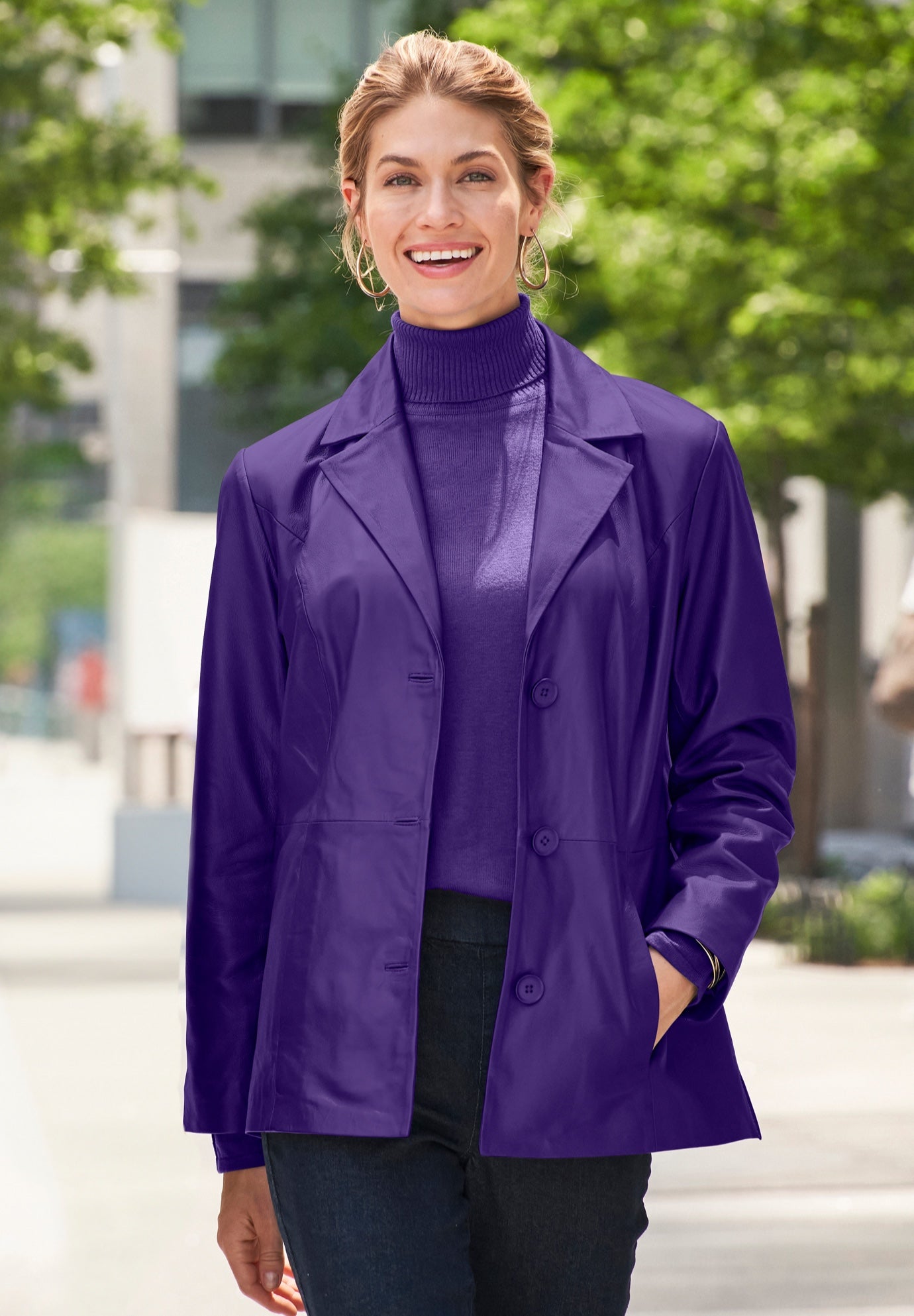 Leather Blazer image number 0