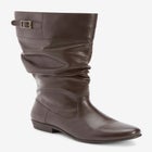 The Monica Wide Calf Leather Boot image number null