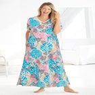 V-Neck Short Sleeve Maxi Lounger image number null