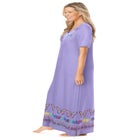 V-Neck Short Sleeve Maxi Lounger image number null