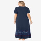 V-Neck Short Sleeve Maxi Lounger image number null