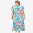 V-Neck Short Sleeve Maxi Lounger image number null