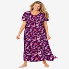 V-Neck Short Sleeve Maxi Lounger image number null