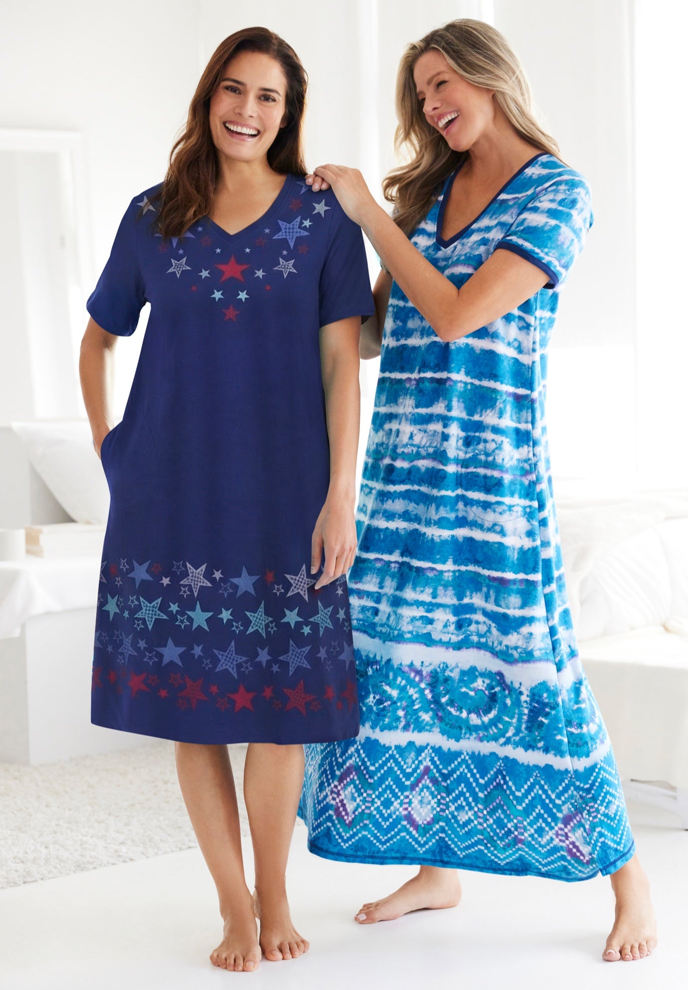 V-NECK SHORT SLEEVE MAXI LOUNGER image number 7