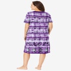V-Neck Short Sleeve Short T-Shirt Lounger image number null