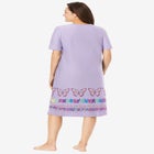 V-Neck Short Sleeve Short T-Shirt Lounger image number null