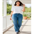 Perfect Relaxed All-Cotton Denim Five-Pocket Jeans image number null