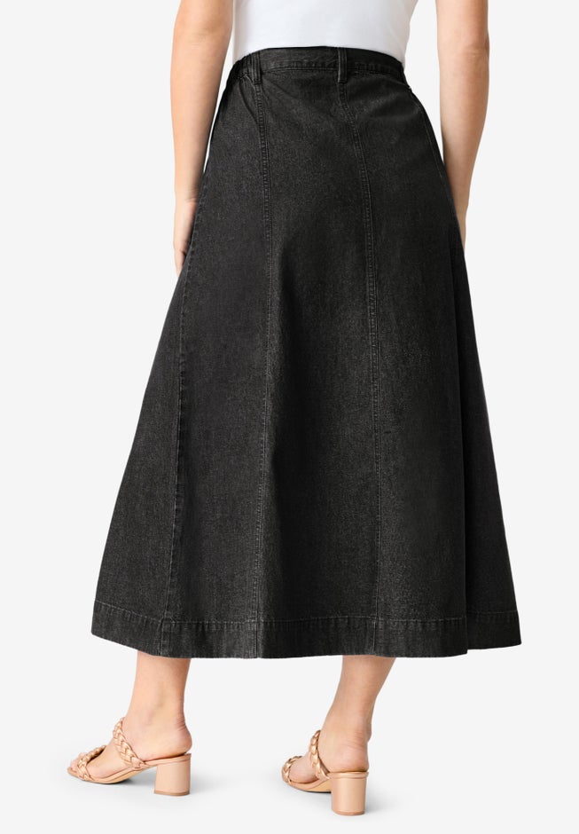 Plus Size 24/7 A Line Maxi Skirt image number 1