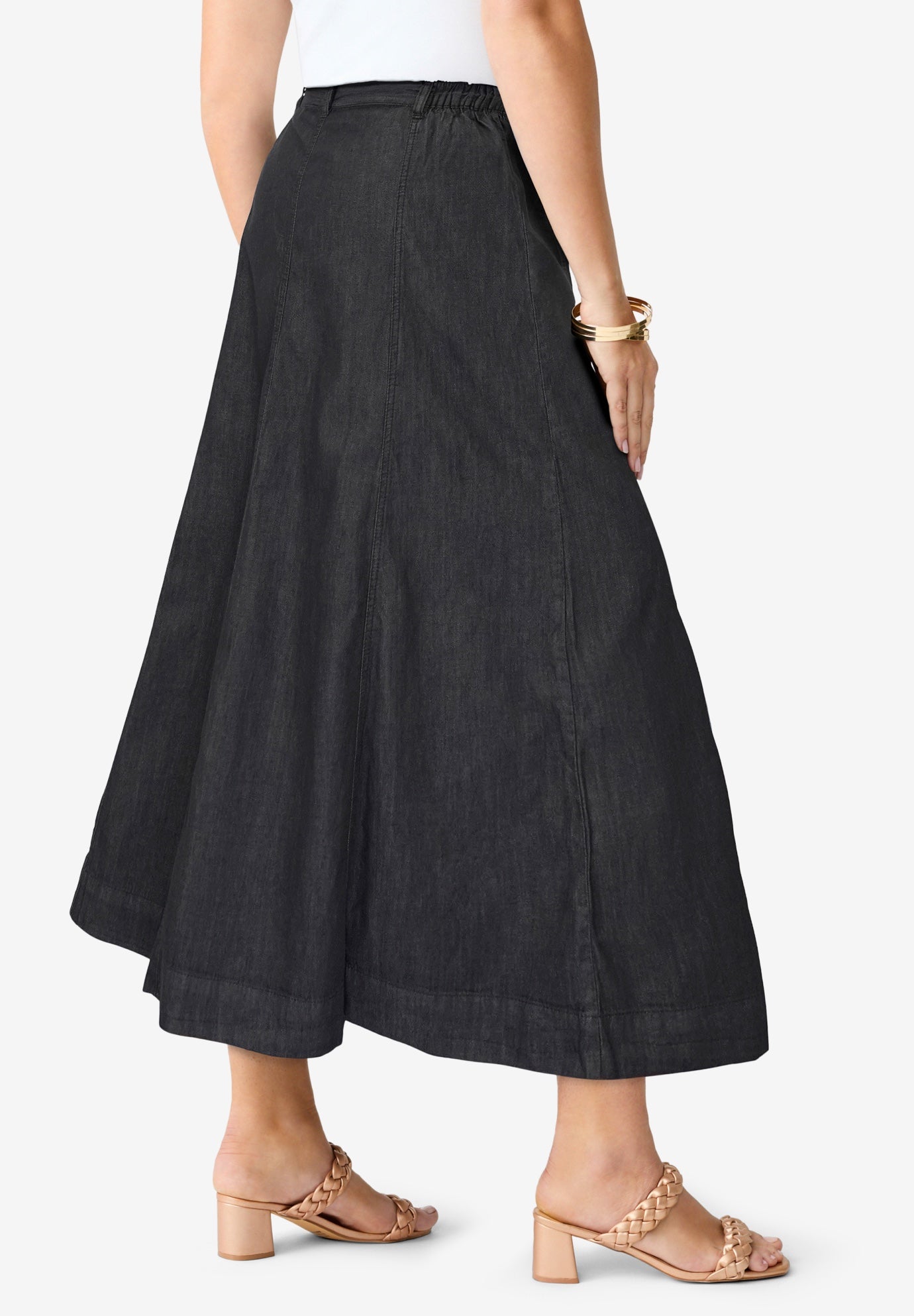 Plus Size 24/7 A Line Maxi Skirt image number 2
