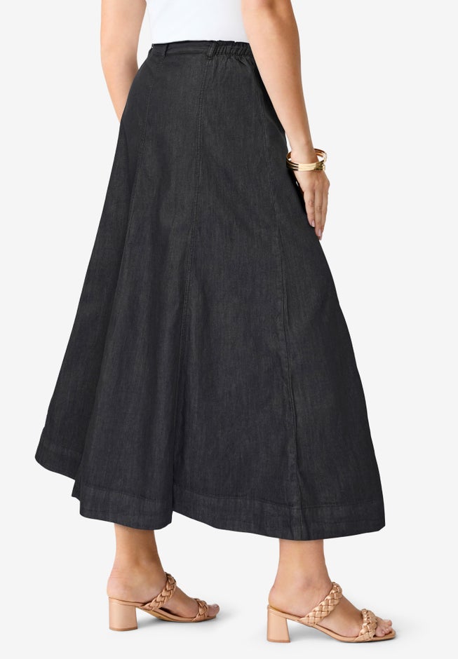 Plus Size 24/7 A Line Maxi Skirt image number 2