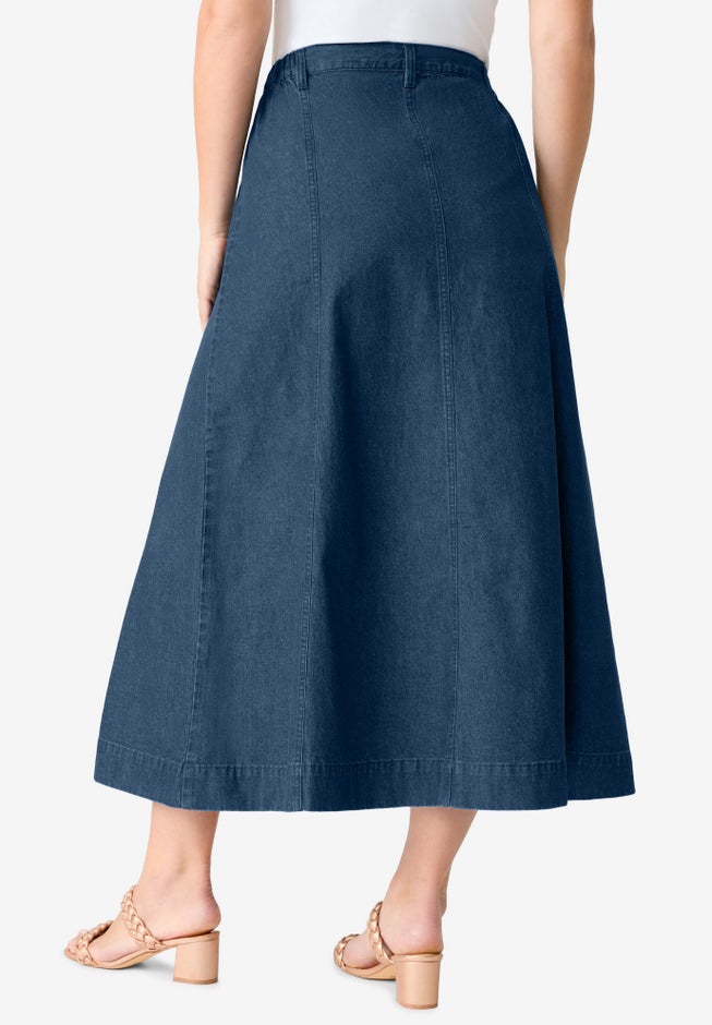 Plus Size 24/7 A Line Maxi Skirt image number 1